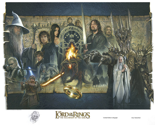 The Fellowship of the Rings Collectors Edition Lithograph from Vanderstelt Studios. These limited edition and numbered lithographs are licensed by New Line Cinema, with the provision of a specifically requested hand-drawn remarque by Jerry Vanderstelt.<br /><div class="floatbox" data-fb-options="width:1400  height:80%"><a class="transparent" href="http://store.vandersteltstudio.com/">✦</a></div><br />

<br />

<a class="nofloatbox"><img src="https://www.lotrarts.com/images/icons/bank16x.png" alt="Buy" /></a>

<div class="pricetext2">price</div>

<br /><span class="ngViews">106 views</span>