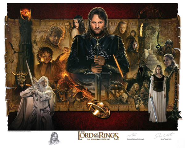 The Return of the King Collectors Edition Lithograph from Vanderstelt Studios. These limited edition and numbered lithographs are licensed by New Line Cinema, with the provision of a specifically requested hand-drawn remarque by Jerry Vanderstelt.<br /><div class="floatbox" data-fb-options="width:1400  height:80%"><a class="transparent" href="http://store.vandersteltstudio.com/">✦</a></div>

<br />

<div class="paypal"></div><span class="ngViews">76 views</span>