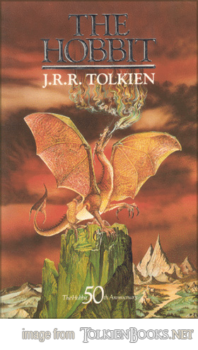 JRR Tolkien, 'The Hobbit', Unwin Paperbacks, 50th Anniversary Edition, 1987, 20th Impression