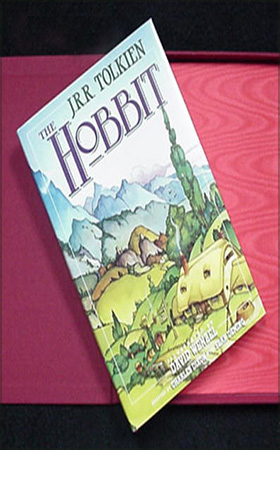 JRR Tolkien, 'The Hobbit', Eclipse, Limited edition Numbered Deluxe edition, 1990, with clamshell, #440/600, signed by artist D Wenzel