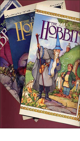 JRR Tolkien, 'The Hobbit', Eclipse, set of the three graphic novels based on The Hobbit, 1989, 1st impression, signed by D Wenzel<span class="ngViews">4 views</span>
