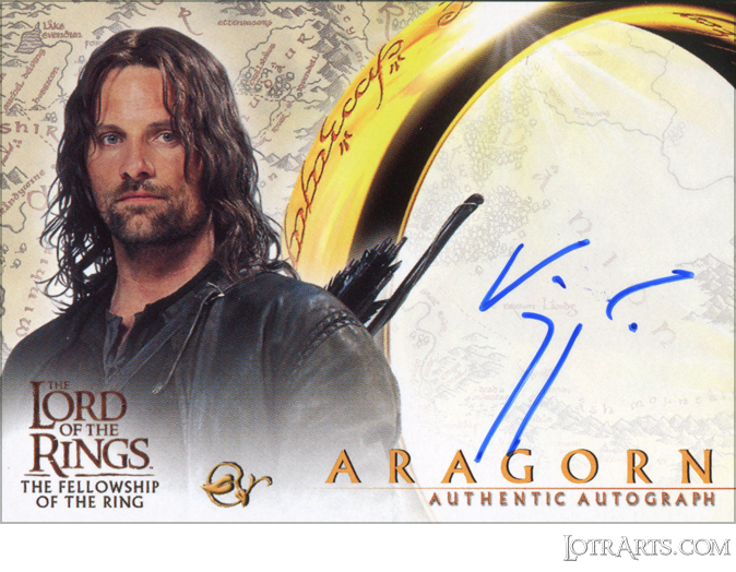 FOTR Set 2: signed by Viggo Mortensen as Aragorn (Odds 1:24 packs)<span class="ngViews">1 view</span>