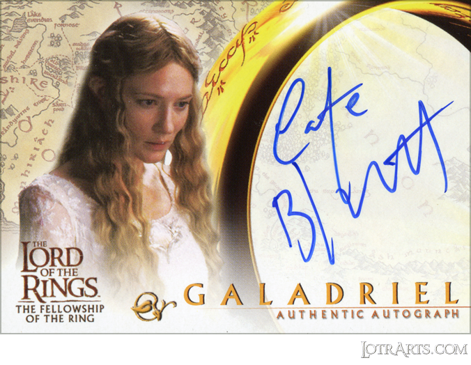 FOTR Set 1: signed by Cate Blanchett as Galadriel (Odds 1:24 packs)<span class="ngViews">2 views</span>