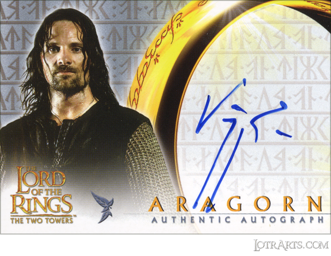 TT Collector's Update: signed by Viggo Mortensen as Aragorn
