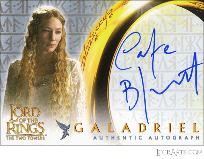 TT: signed by Cate Blanchett as Galadriel
