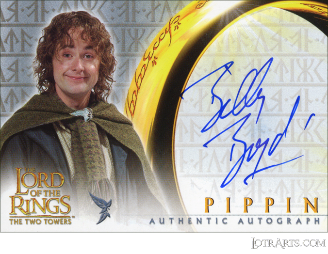 TT: signed by Billy Boyd as Pippin