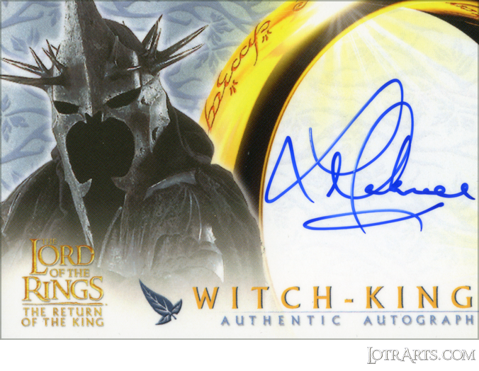 ROTK: signed by Lawrence Makoare as The WitchKing