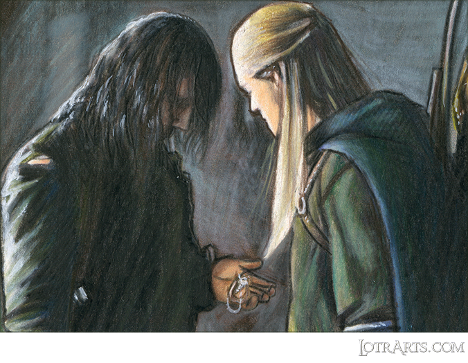 Aragorn received Arwen's pendant from Legolas by Gonzalez<span class="ngViews">1 view</span>