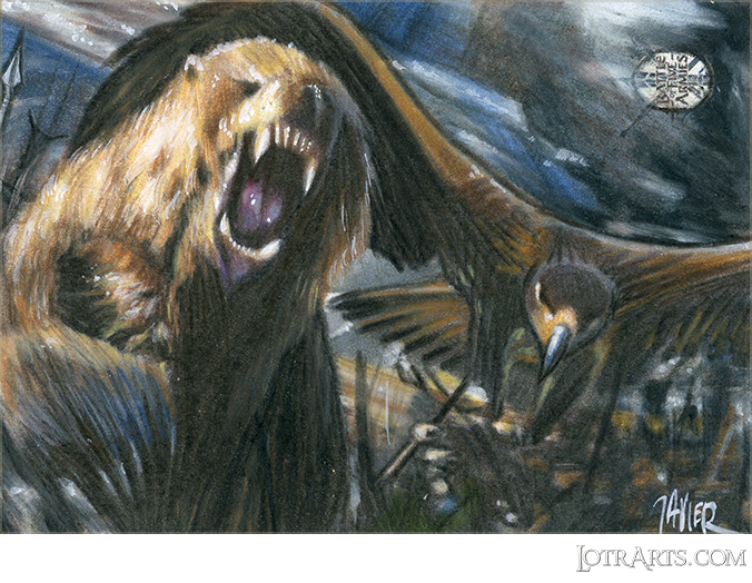 Battle of the Five Armies, bear and eagles, artist proof, by Gonzalez<span class="ngViews">12 views</span>
