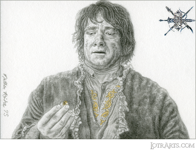Bilbo with One Ring by Reinke: artist proof sketch<span class="ngViews">11 views</span>