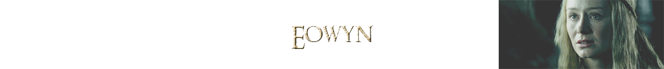 <div class="floatbox" data-fb-options="width:1400 height:80%"> <strong>Character:</strong> Éowyn <a href="http://www.glyphweb.com/arda/e/eowyn.html" class="transparent">✦</a> <br /> <strong>Portrayed by:</strong> Miranda Otto <a href="http://lotr.wikia.com/wiki/Miranda_Otto" class="transparent">✦</a> <br /> <strong>Profile:</strong> Éowyn: of the race of Men, daughter of Éomund of Eastfold and Théodwyn (the sister of King Théoden), sister of Éomer. Slayer of the WitchKing of Angmar. It is assumed she married Faramir.</div><span class="ngViews">2 views</span>