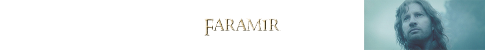 <div class="floatbox" data-fb-options="width:1400 height:80%"> <strong>Character:</strong> Faramir <a href="http://www.glyphweb.com/arda/f/faramir.html" class="transparent">✦</a> <br /> <strong>Portrayed by:</strong> David Wenham <a href="http://lotr.wikia.com/wiki/David_Wenham" class="transparent">✦</a> <br /> <strong>Profile:</strong> Faramir: of the race of Men, younger son of Denethor II, Steward of Gondor, brother of Boromir. After the coronation of Aragorn, Faramir was given the princedom of Ithilien. It is assumed he married Éowyn.</div><span class="ngViews">1 view</span>