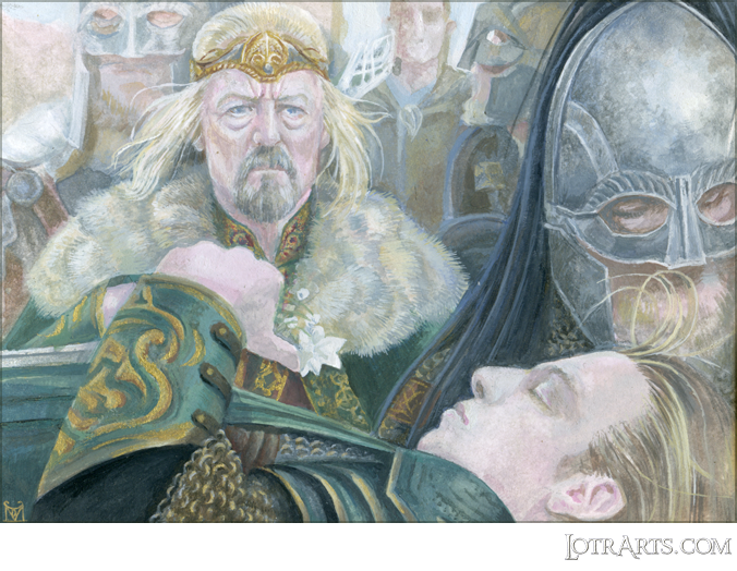 Theoden grieving at Theodred's funeral by Mayer<span class="ngViews">10 views</span>