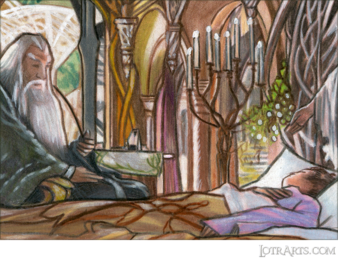 Gandalf watching over Frodo at Rivendell by Gonzalez<span class="ngViews">1 view</span>