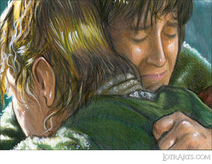 Frodo hugging Sam by Gonzalez