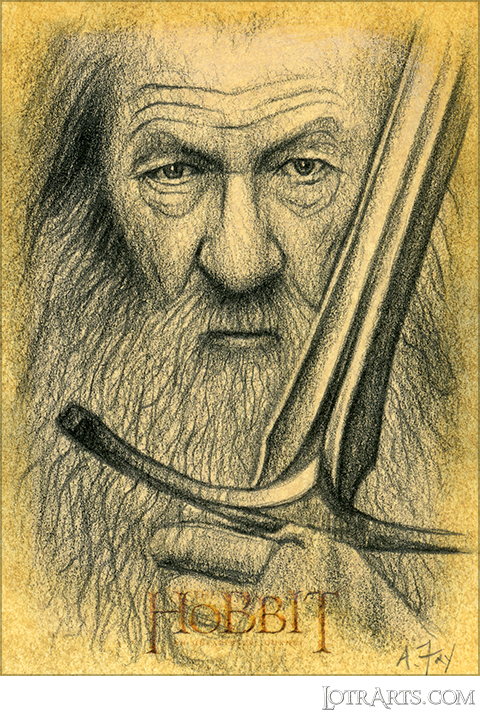 Gandalf by Fry: artist proof sketch <br><div class="floatbox" data-fb-options="width:1400  height:80%"><a class="transparent" href="https://www.lotrarts.com/product/cards?card_sku=1R1P₪3572&card_price=$150.00" target="_self"><img src="https://www.lotrarts.com/images/icons/paypal-004.png"></a></div><span class="ngViews">3 views</span>