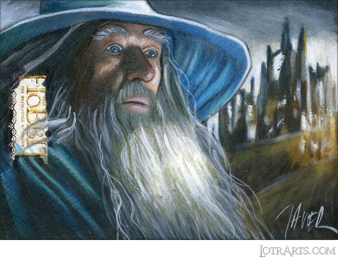 Gandalf with image of Dol Guldur by Gonzalez: artist proof sketch<span class="ngViews">8 views</span>