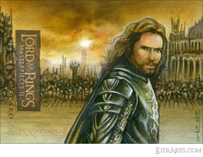 Aragorn at Black Gate by Moore: artist return sketch<span class="ngViews">5 views</span>