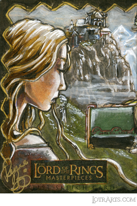 Éowyn, dream scene, and Edoras, one card of two-card panel, by DeLiz<span class="ngViews">12 views</span>