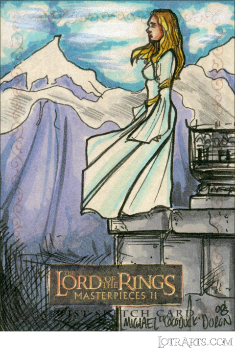 Éowyn infront of Golden Hall by Duron: artist return sketch<span class="ngViews">5 views</span>