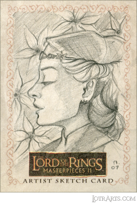 Éowyn with Simbelmynë by Edlund: artist return sketch<span class="ngViews">9 views</span>