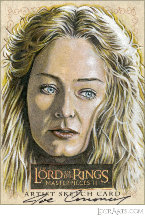 Éowyn by Corroney: artist return sketch <br><div class="floatbox" data-fb-options="width:1400  height:80%"><a class="transparent" href="https://www.lotrarts.com/product/cards?card_sku=1R1P₪3572&card_price=$150.00" target="_self"><img src="https://www.lotrarts.com/images/icons/paypal-004.png"></a></div><span class="ngViews">19 views</span>