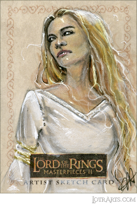 Éowyn by Hickman; artist return sketch