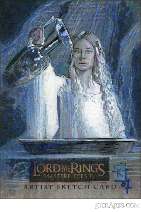 Galadriel at Mirror by Plunkett; artist return sketch<span class="ngViews">15 views</span>