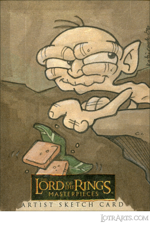 Gollum by Cook: artist return sketch<span class="ngViews">2 views</span>