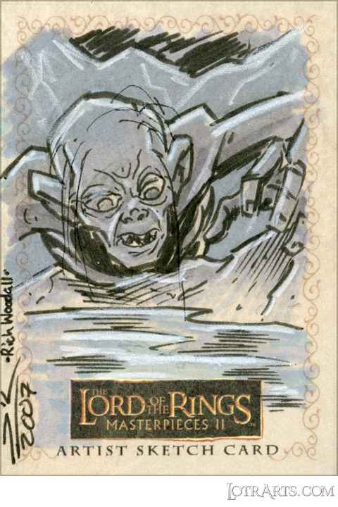 Gollum by Woodall: artist return sketch<span class="ngViews">1 view</span>
