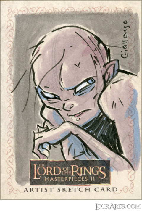 Gollum by Giallongo: artist return sketch<span class="ngViews">1 view</span>