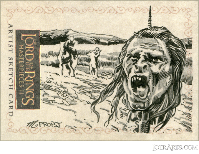 Aragorn, Legolas and Gimli riding up to staked Uruk Hai by Propst<span class="ngViews">6 views</span>