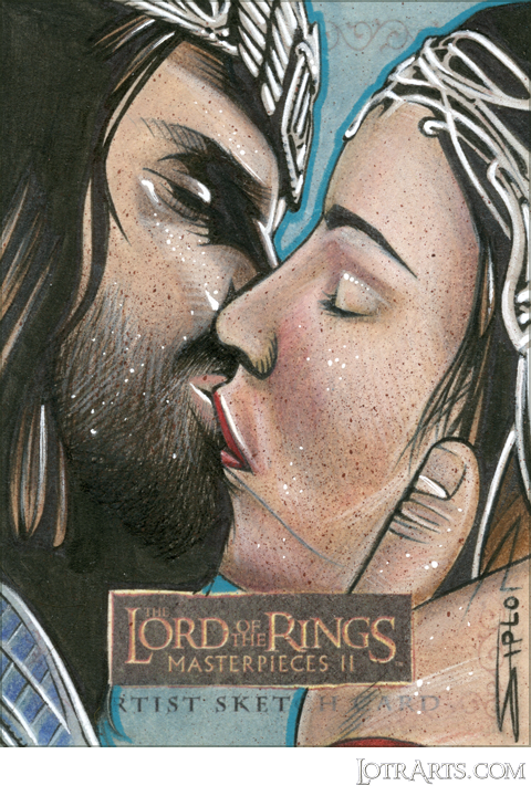 Aragorn and Arwen by Siplon: artist return sketch<span class="ngViews">1 view</span>