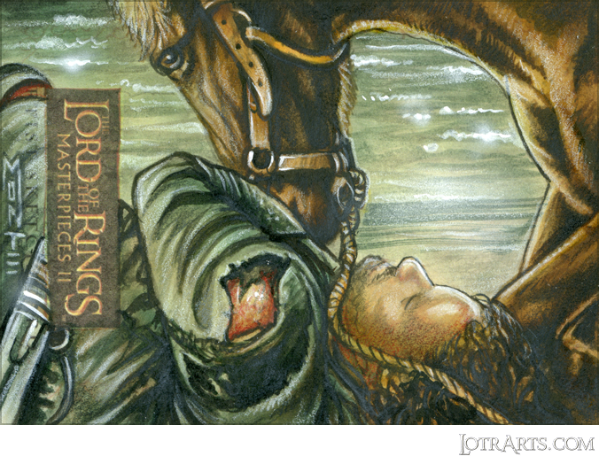 Aragorn and Brego by Moore: artist return sketch<span class="ngViews">4 views</span>
