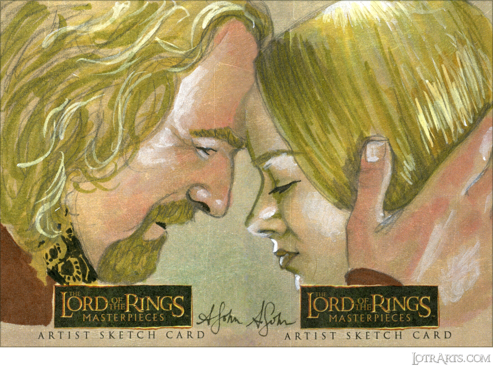 Éowyn and Théoden, two-card panel, by Sohn: artist return sketches<span class="ngViews">7 views</span>