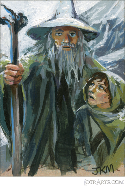 Frodo and Gandalf by Myler: after-market sketch<span class="ngViews">6 views</span>