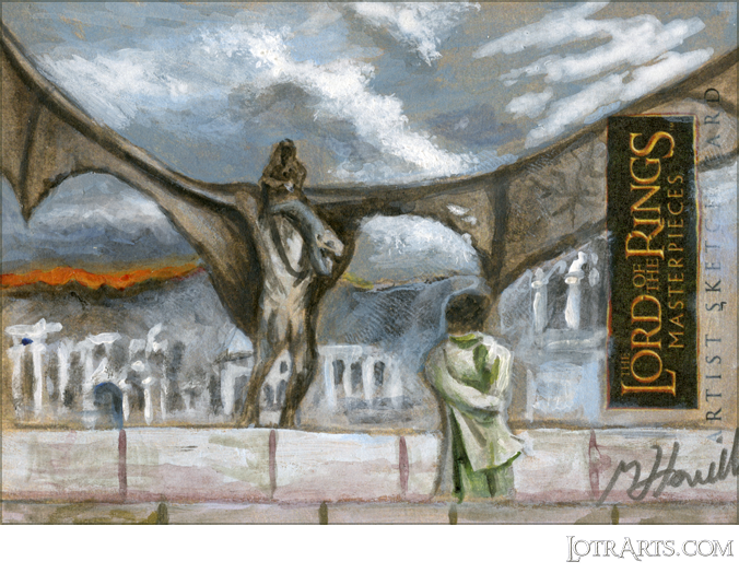 Frodo facing the Nazgûl and Fellbeast at Osgiliath by Hamill<span class="ngViews">7 views</span>