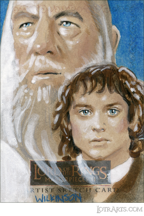 Frodo and Gandalf by Wilkinson: artist return sketch<span class="ngViews">1 view</span>
