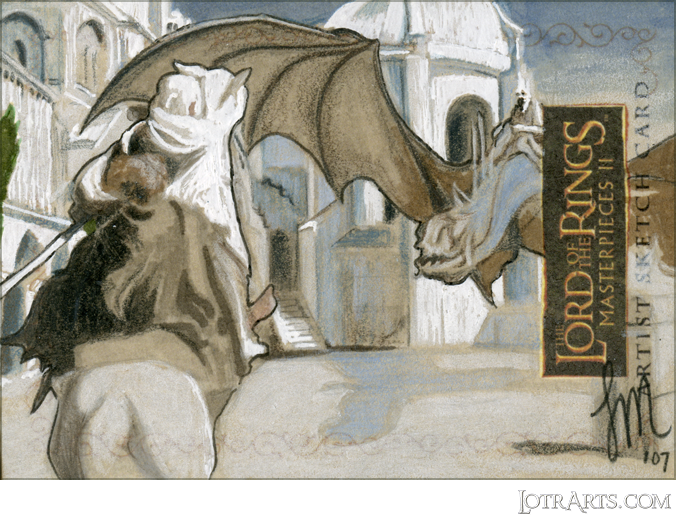 Gandalf and Pippin, Witch-king and Fellbeast at Minas Tirith by Mangue<span class="ngViews">3 views</span>