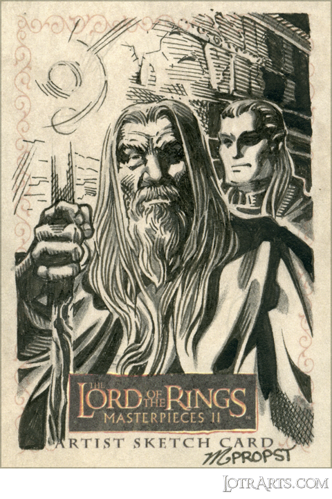 Gandalf and Legolas by Propst

<br />

<a href="https://www.lotrarts.com/shopfront/#cards"><img src="https://www.lotrarts.com/images/icons/buy-001.png" alt="Buy" /></a><span class="ngViews">12 views</span>