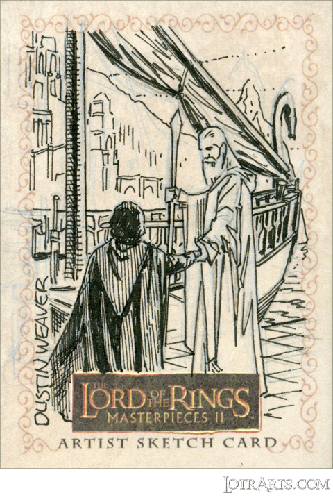 Gandalf leading Frodo onto the White Ship by Weaver<span class="ngViews">1 view</span>