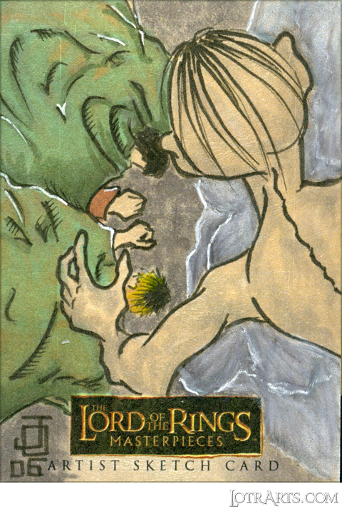 Gollum overlooking Frodo and Sam asleep by Ocampo<span class="ngViews">2 views</span>