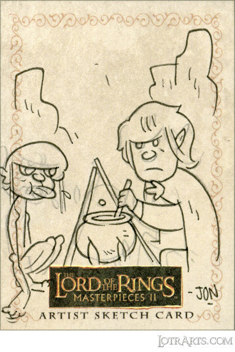Gollum and Sam by Morris
