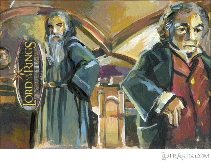 Bilbo and Gandalf by Myler: after-market sketch<span class="ngViews">3 views</span>