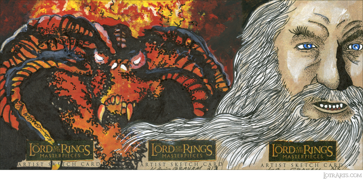 Gandalf fleeing from the Balrog, three-card panel, by Graham<span class="ngViews">16 views</span>