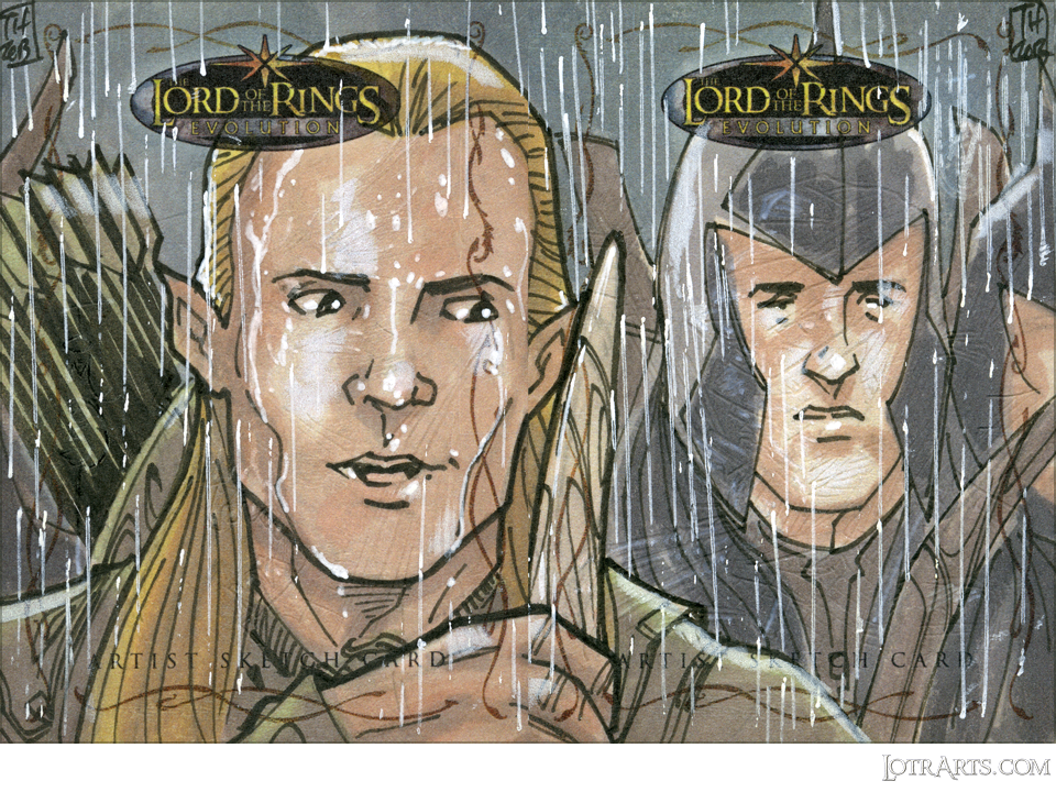 Legolas and Elven army at Helms Deep by Hodges: after-market sketch<span class="ngViews">24 views</span>