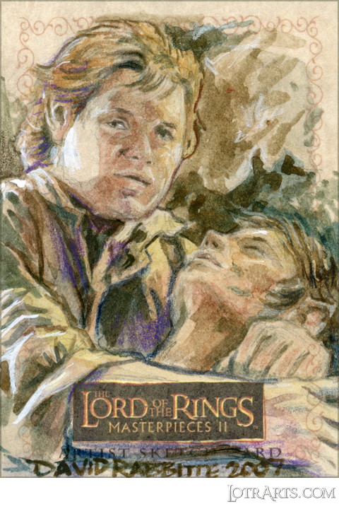Sam cradling Frodo by Rabbitte: artist return sketch<span class="ngViews">5 views</span>