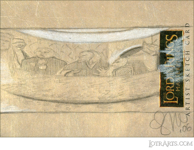 The One Ring reflecting Council of Elrond in disarray by Mangue: artist return sketch<span class="ngViews">3 views</span>