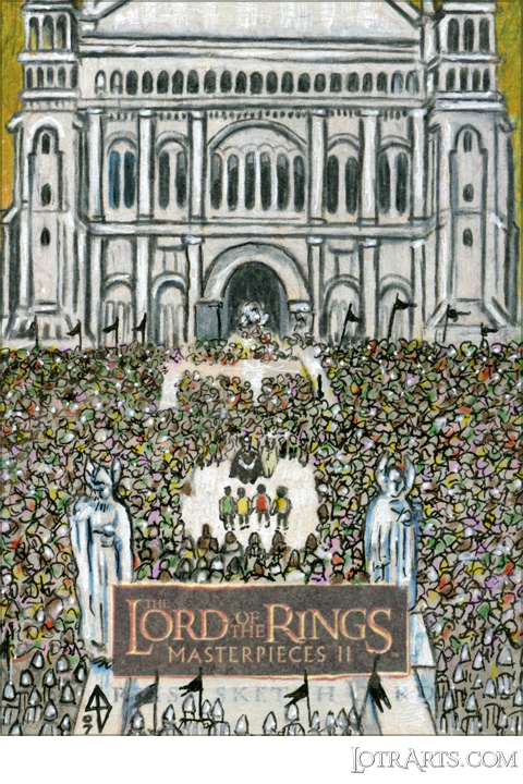 'You bow to no one' moment, Minas Tirith, by Bellinger: artist return sketch<span class="ngViews">18 views</span>