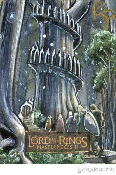 The Fellowship enter Lothlorien by DeLiz: artist return sketch<span class="ngViews">17 views</span>